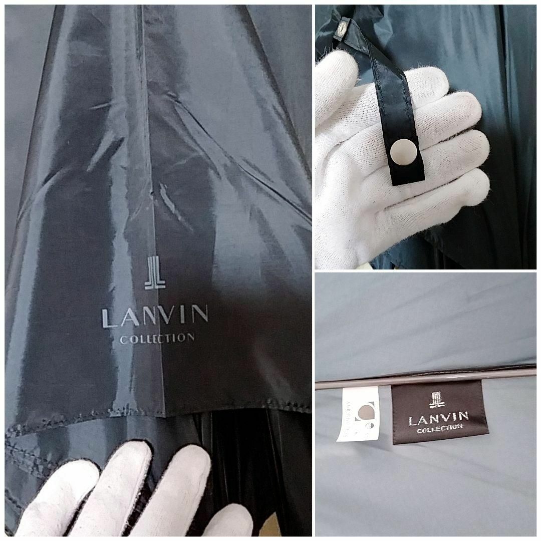 LANVIN - 新品 タグ付き ランバン 長傘 軽量 大寸 カーボン骨 75cm 傘