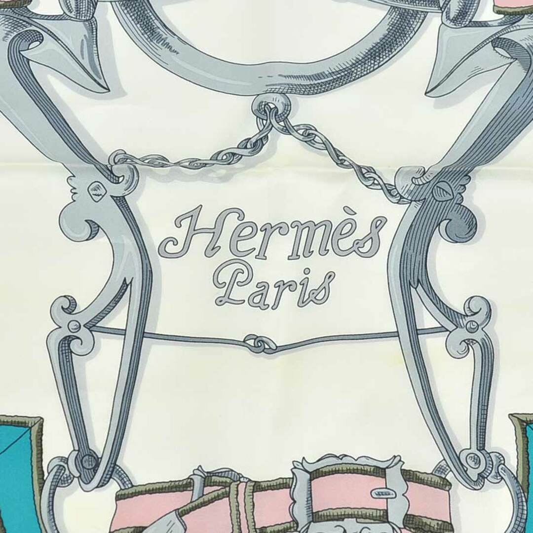 Hermes - エルメス HERMES スカーフ カレ シルク ホワイト/マルチ