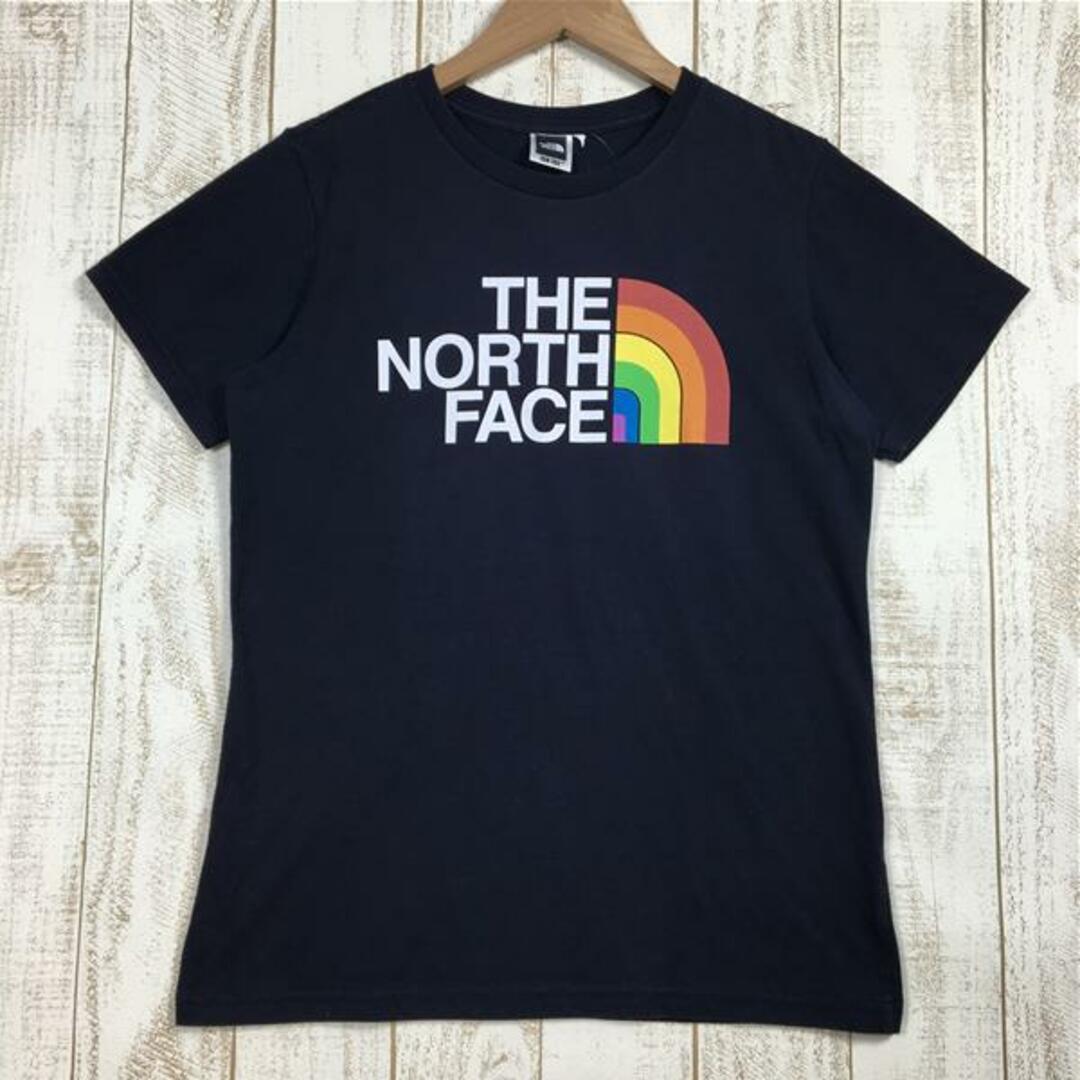 THE NORTH FACE(ザノースフェイス)のWOMENs L  ノースフェイス クイックドライ レインボー ロゴ Tシャツ QuickDry Rainbow Logo T-Shirt NORTH FACE NTW3242X ネイビー系 レディースのファッション小物(その他)の商品写真