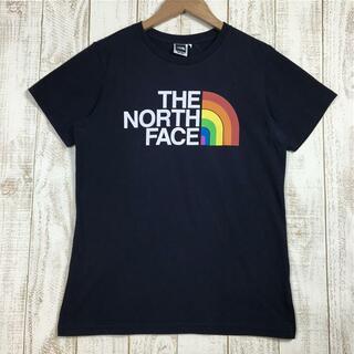 ザノースフェイス(THE NORTH FACE)のWOMENs L  ノースフェイス クイックドライ レインボー ロゴ Tシャツ QuickDry Rainbow Logo T-Shirt NORTH FACE NTW3242X ネイビー系(その他)
