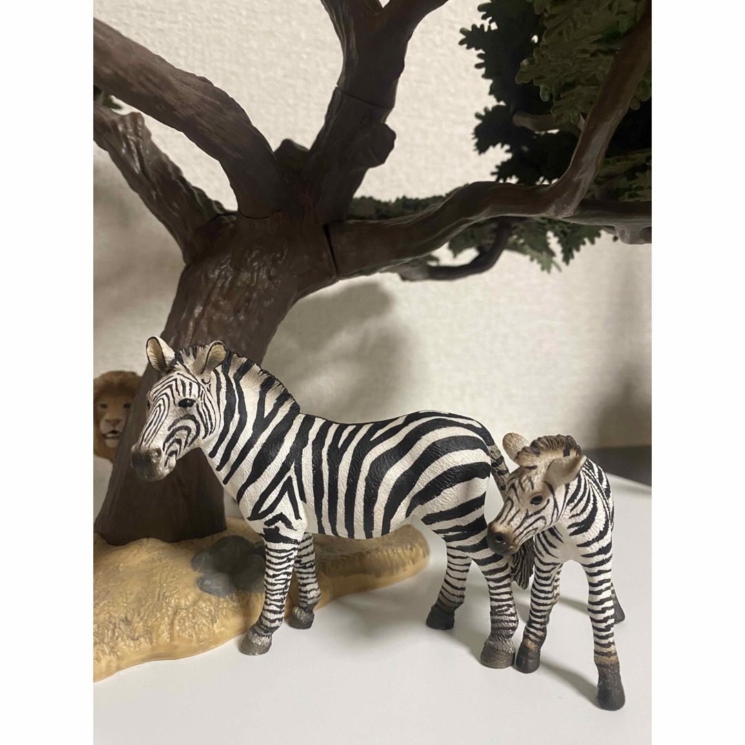 Schleich(シュライヒ)のシュライヒ　しまうまの親子 エンタメ/ホビーのフィギュア(その他)の商品写真