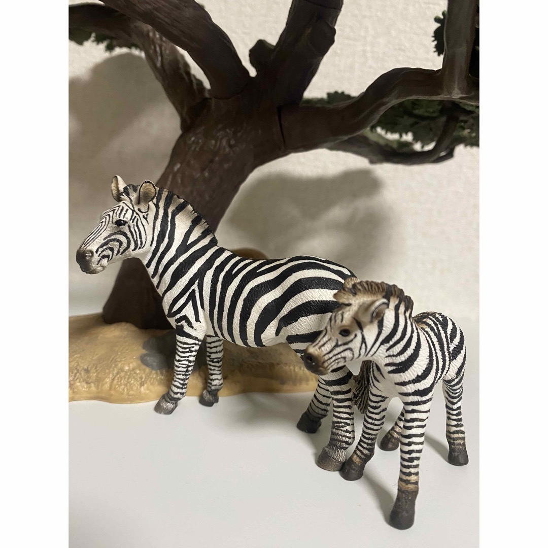 Schleich(シュライヒ)のシュライヒ　しまうまの親子 エンタメ/ホビーのフィギュア(その他)の商品写真