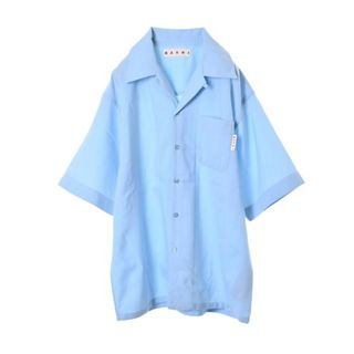 マルニ(Marni)のMARNI ウール オープンカラー 半袖 シャツ(シャツ)