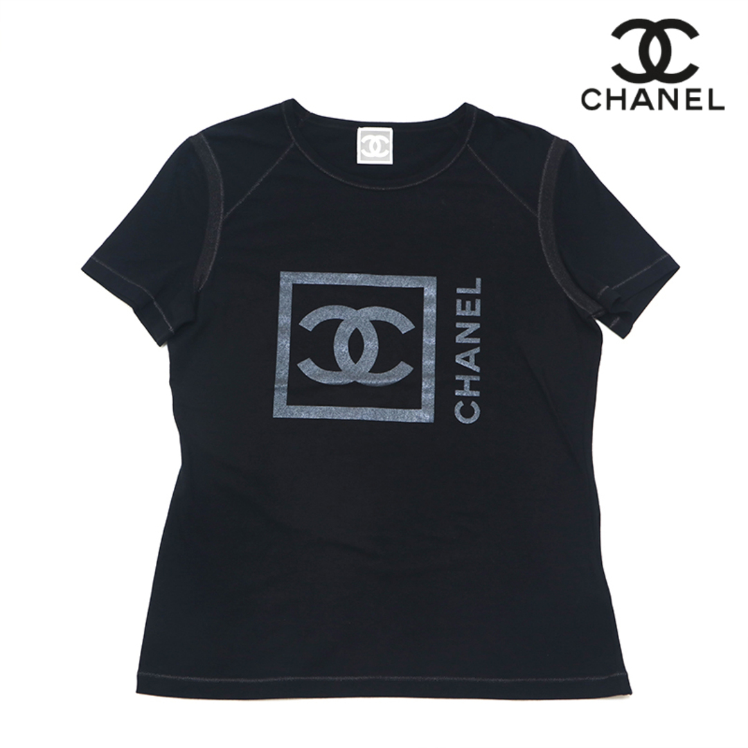 シャネル CHANEL スポーツライン ココマーク ラメプリント 半袖Ｔシャツ