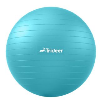 Trideer バランスボール 55cm ミントグリーン 空気入れ付き(トレーニング用品)