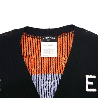 CHANEL - シャネル CHANEL ロゴ ニット カーディガン トップス