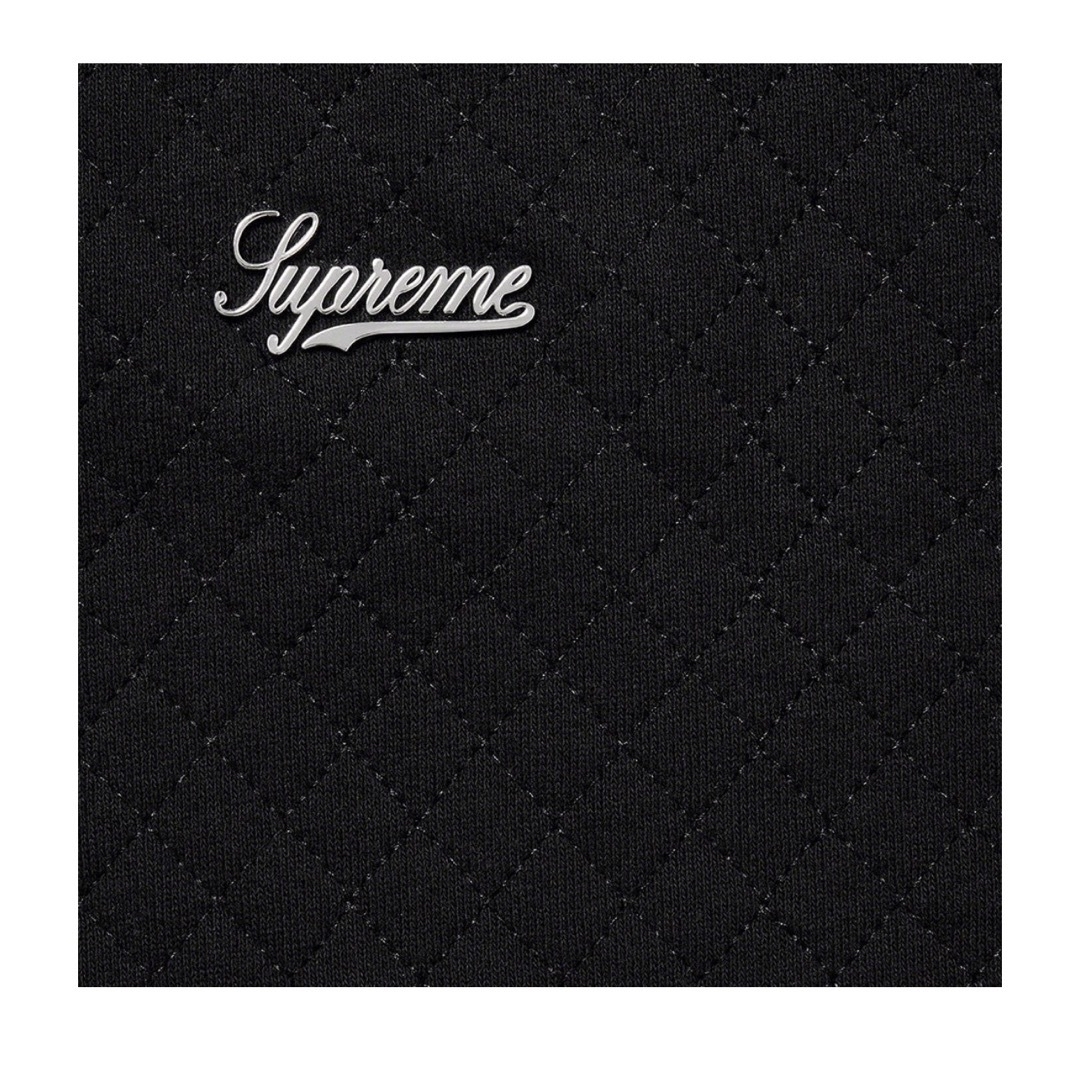 supreme micro quilted hooted sweatshirt