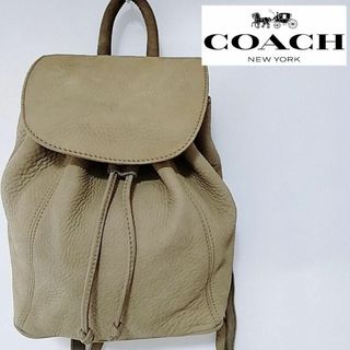 COACH - 美品 コーチ リュック バックパック スエード 抹茶色の通販 by