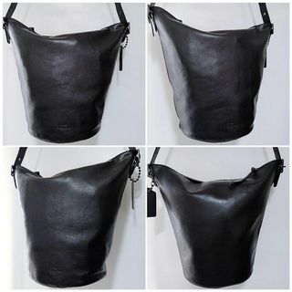 COACH - 超美品 コーチ ショルダーバッグ 本革 ブラック 超大容量 超