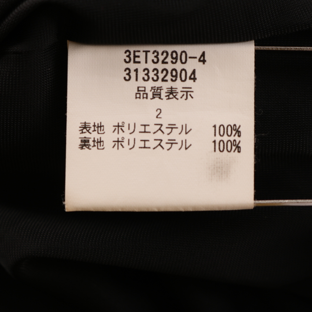 レストローズ ワンピース 半袖 膝丈 ベロア 花柄 総柄 日本製 レディース 2サイズ ブラック L'EST ROSE 5