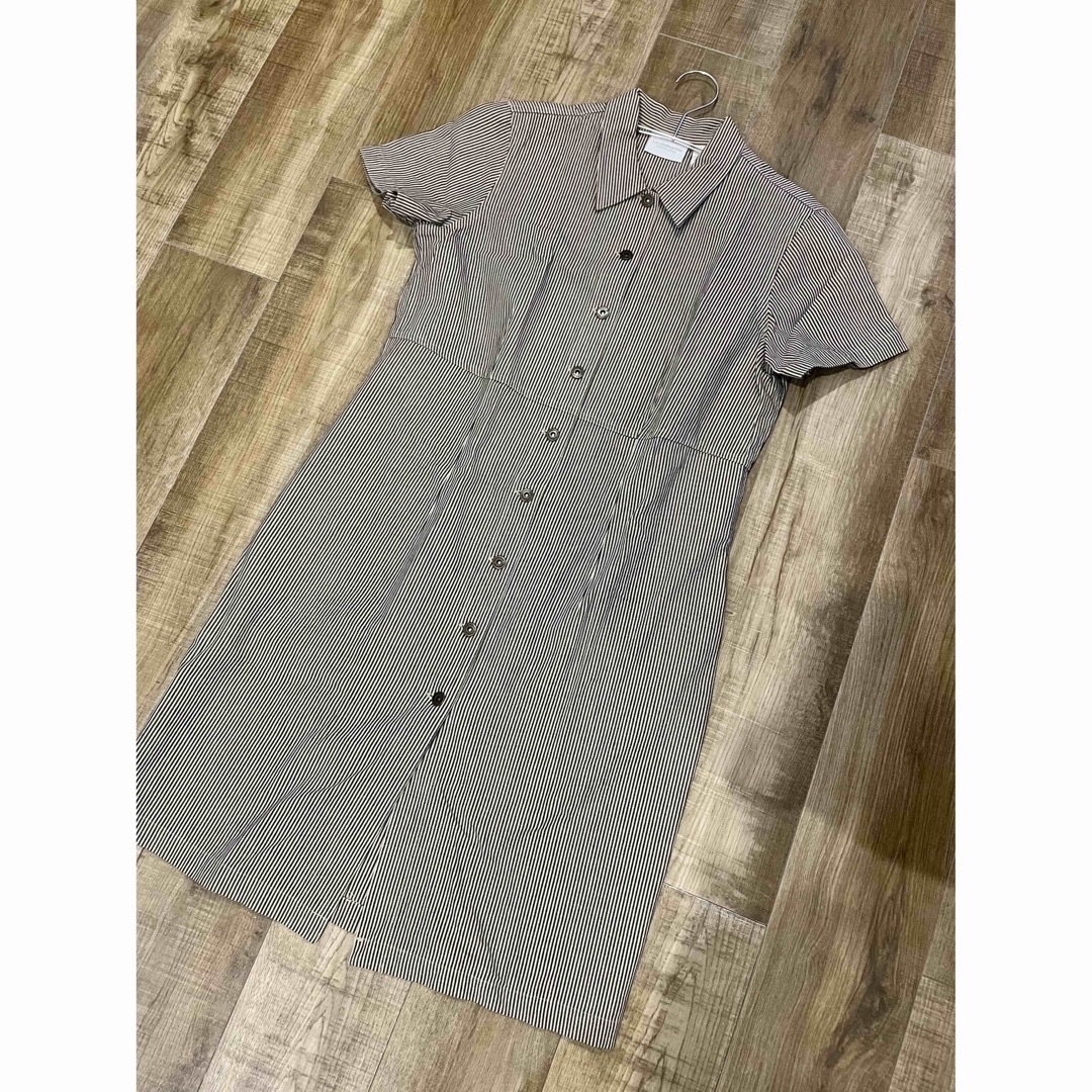 stripe shirt one-piece | ストライプ シャツ ワンピースの通販 by