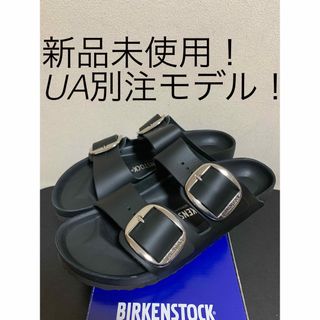 ビルケンシュトック(BIRKENSTOCK)の27cm 幅狭42！ビルケンシュトック　UA別注アリゾナ ビッグバックルブラック(サンダル)