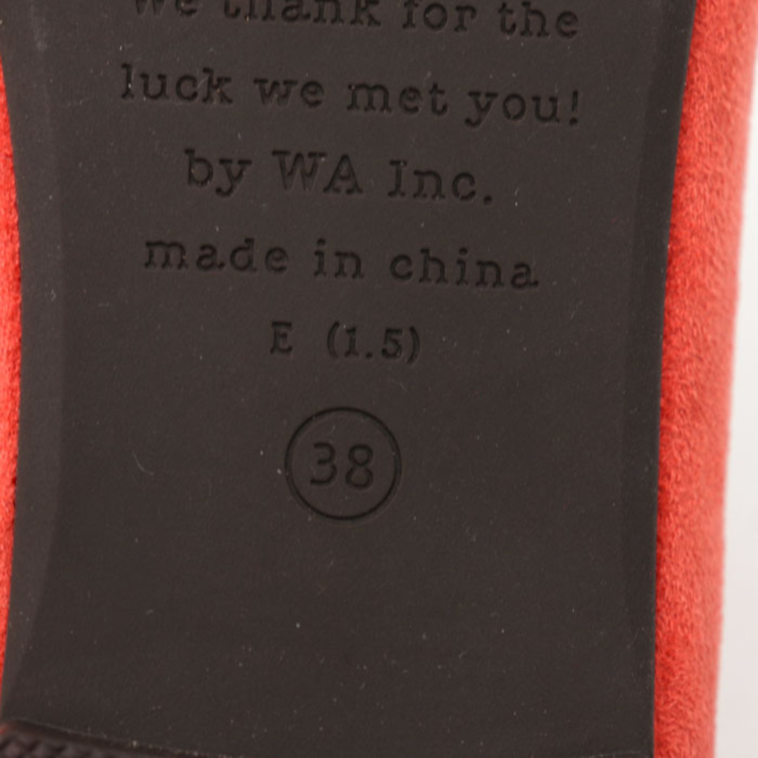 オリエンタルトラフィック プレーンパンプス 未使用 スエード調 フラットシューズ 靴 レディース 38サイズ オレンジ Oriental Traffic レディースの靴/シューズ(ハイヒール/パンプス)の商品写真