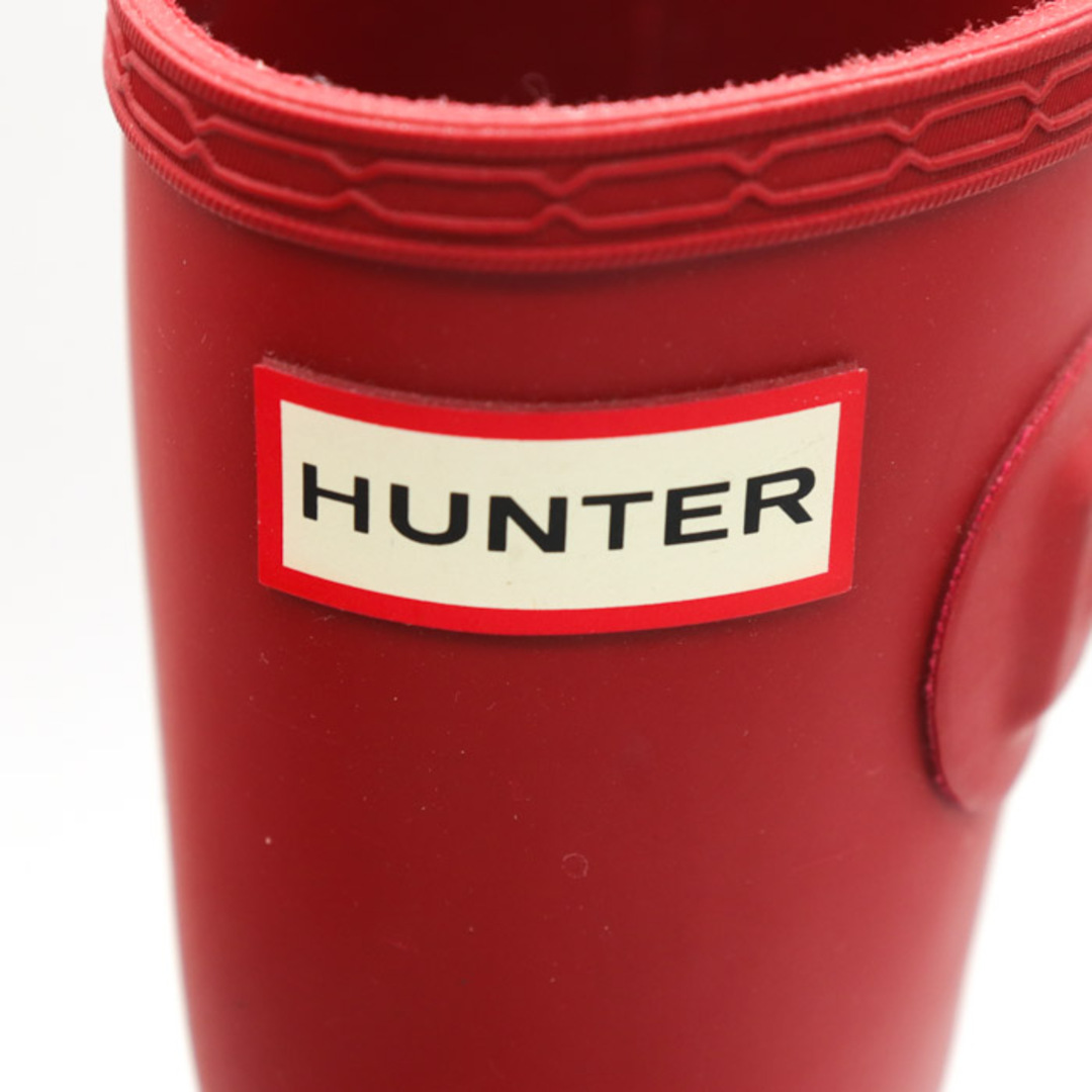 ハンター ラバーブーツ レインシューズ 長靴 ショートブーツ ハーフ ブランド レディース UK5サイズ レッド HUNTER