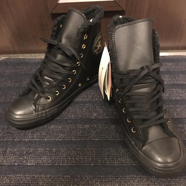 【新品未使用】CONVERSE ALLSTAR ハイカット 黒×金