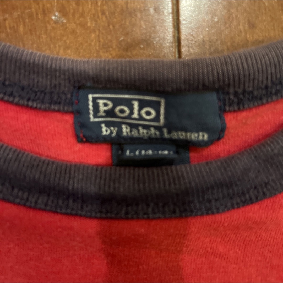 POLO RALPH LAUREN(ポロラルフローレン)のポロ　ラルフローレン　赤Tシャツ　キッズ　L(14-16) キッズ/ベビー/マタニティのキッズ服男の子用(90cm~)(Tシャツ/カットソー)の商品写真