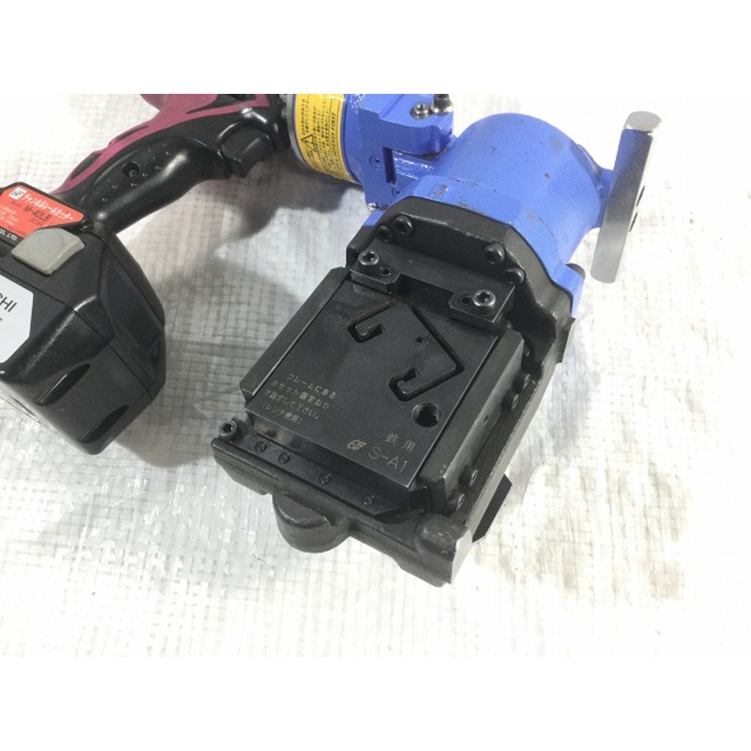 ☆中古品☆亀倉精機 カメクラ 18V 充電式 油圧 コードレス レールチャンネルカッター M-40LBバッテリー 1個 充電器付き 74460