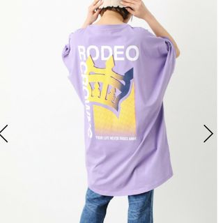 ロデオクラウンズ(RODEO CROWNS)のHalftone Logoビッグワンピース(ミニワンピース)