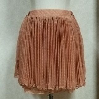 ワンウェイ(one*way)の♡Oneway♡ドット柄プリーツスカートZARA H&M好きの方にも(ミニスカート)