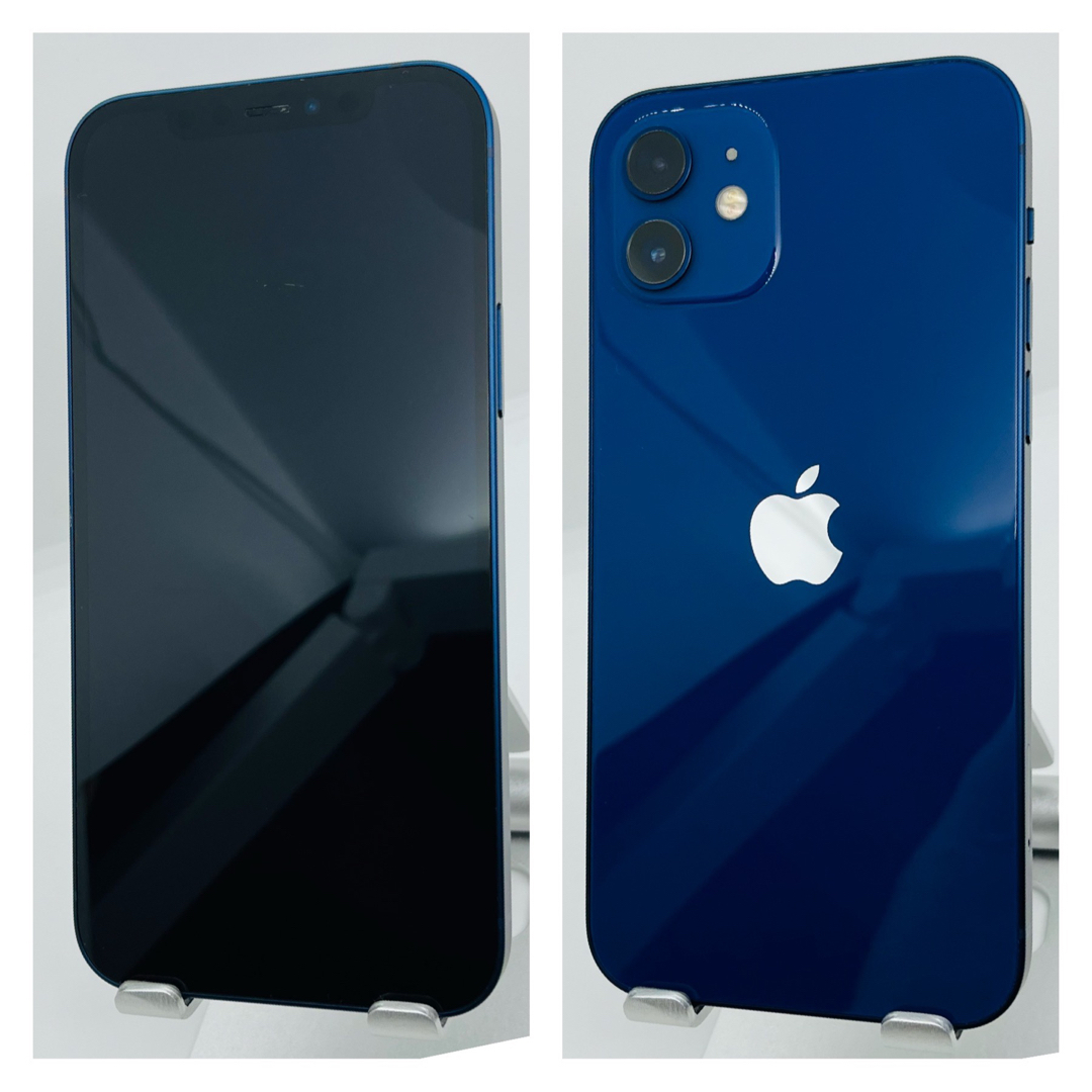 Apple - 美品 新品電池 iPhone 12 ブルー 256 GB SIMフリー 本体の通販