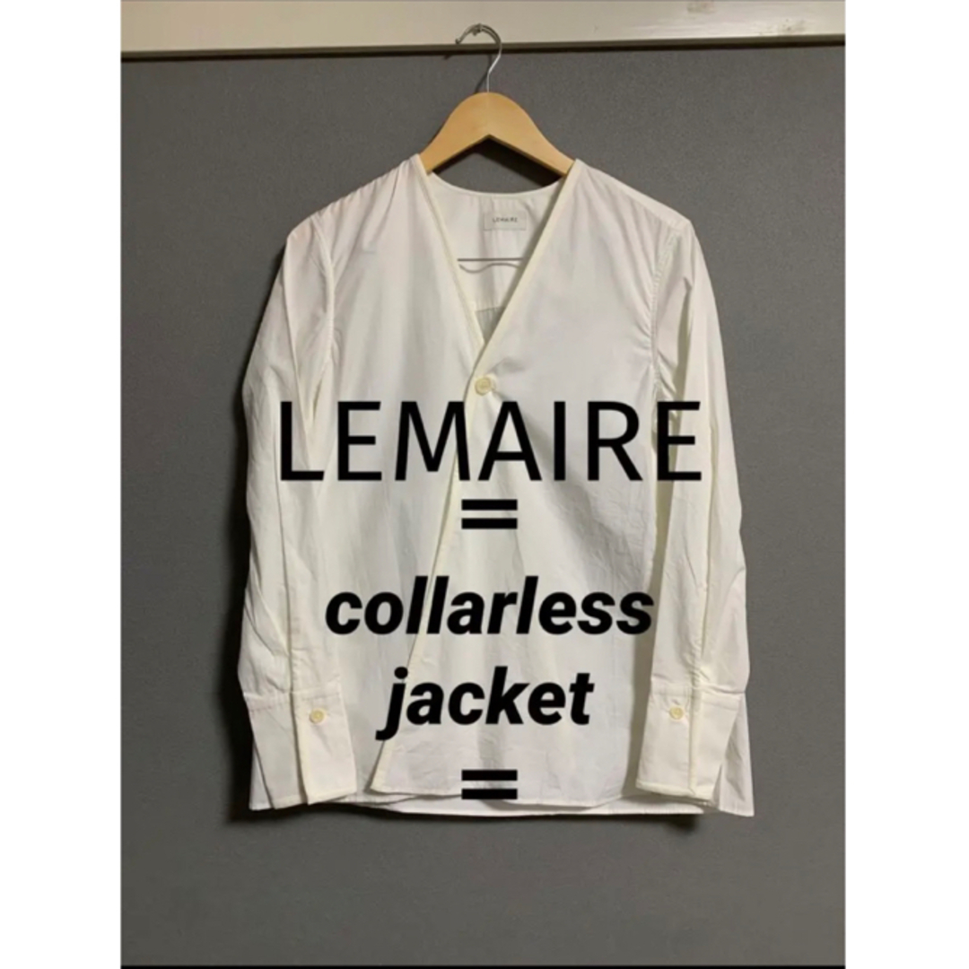 LEMAIRE(ルメール)の【美品】LEMAIRE ルメール  ノーカラージャケット シャツ ブラウス レディースのトップス(シャツ/ブラウス(長袖/七分))の商品写真