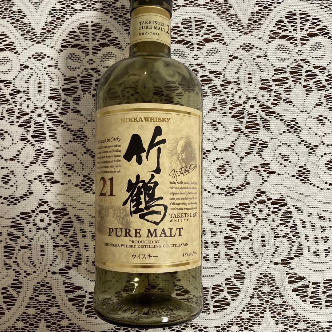 ニッカウヰスキー(ニッカウイスキー)の竹鶴21年　空瓶 食品/飲料/酒の酒(ウイスキー)の商品写真