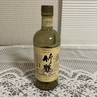 ニッカウイスキー(ニッカウヰスキー)の竹鶴21年　空瓶(ウイスキー)