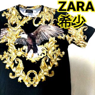 ザラ(ZARA)の激レア 希少 入手困難 即完売 ZARA ザラバロック スカーフ柄 アニマル 動(Tシャツ/カットソー(半袖/袖なし))