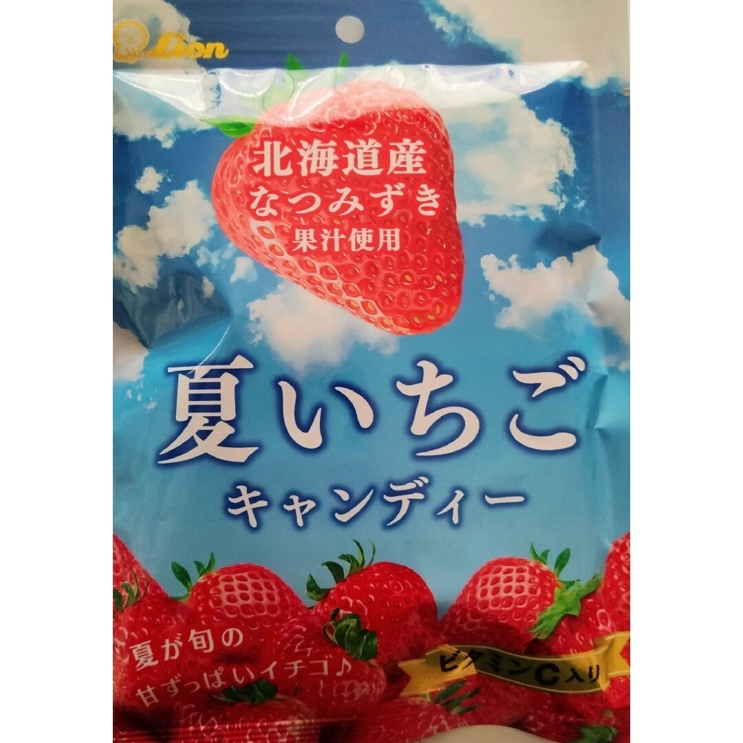 LION(ライオン)のライオン　夏いちごキャンディー　1袋 食品/飲料/酒の食品(菓子/デザート)の商品写真