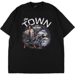 ハーレーダビットソン HARLEY ピンナップガール 女性 Tシャツ グレーXL