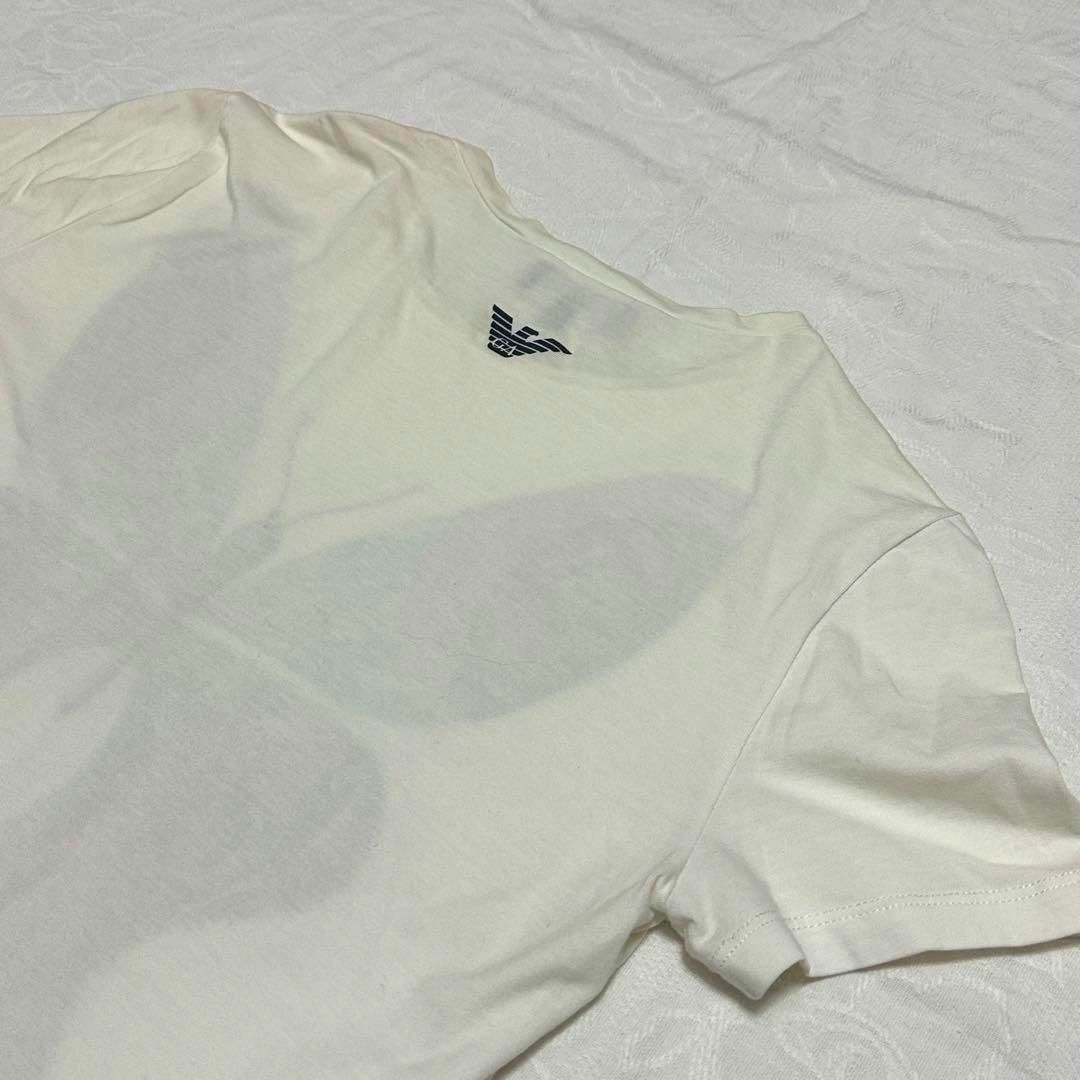 割り引き 952美品 エンポリオアルマーニ Tシャツ ライトベージュ 蝶柄