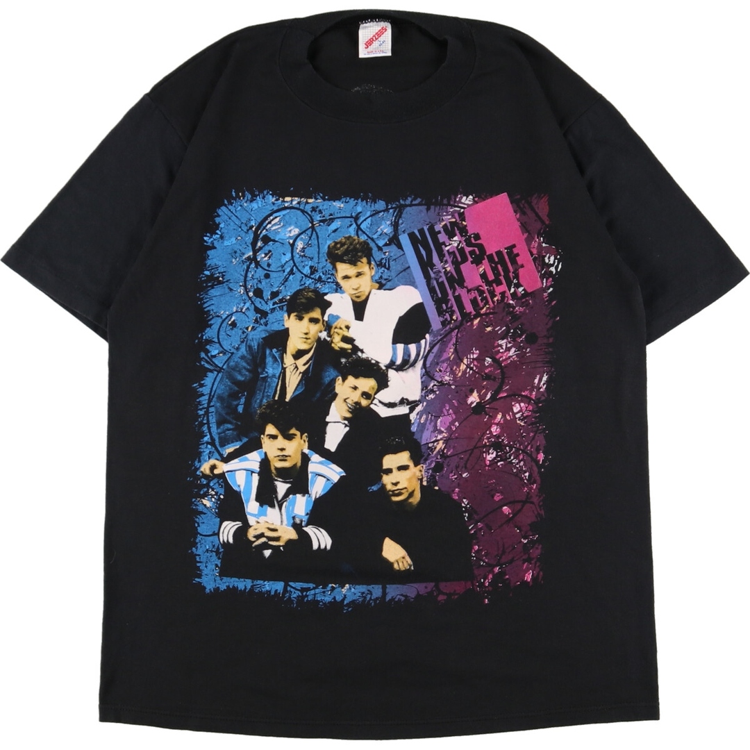 Jerzeesジャージーズ特徴80年代 ジャージーズ Jerzees New Kids On The Block ニュー キッズ オン ザ ブロック 両面プリント バンドTシャツ バンT USA製 メンズL ヴィンテージ /eaa354505