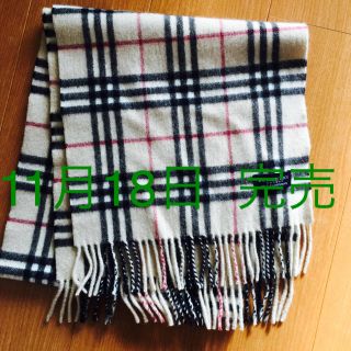 バーバリー(BURBERRY)のバーバリーマフラー   カシミヤ100(マフラー/ショール)