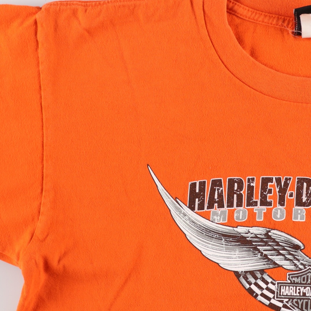 Harley Davidson(ハーレーダビッドソン)の古着 HOLOUBEK Harley-Davidson ハーレーダビッドソン 両面プリント モーターサイクル バイクTシャツ USA製 メンズL /eaa352435 メンズのトップス(Tシャツ/カットソー(半袖/袖なし))の商品写真