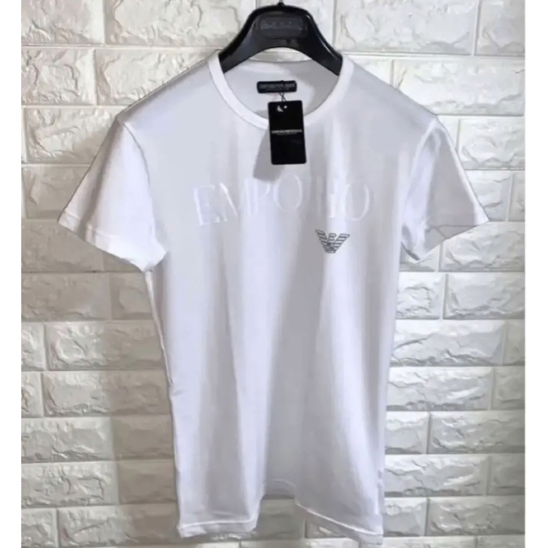 Emporio Armani(エンポリオアルマーニ)の【新品】 EMPORIO ARMANI アルマーニ ／ストレッチTシャツ M メンズのトップス(Tシャツ/カットソー(半袖/袖なし))の商品写真