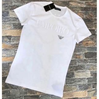 エンポリオアルマーニ(Emporio Armani)の【新品】 EMPORIO ARMANI アルマーニ ／ストレッチTシャツ M(Tシャツ/カットソー(半袖/袖なし))