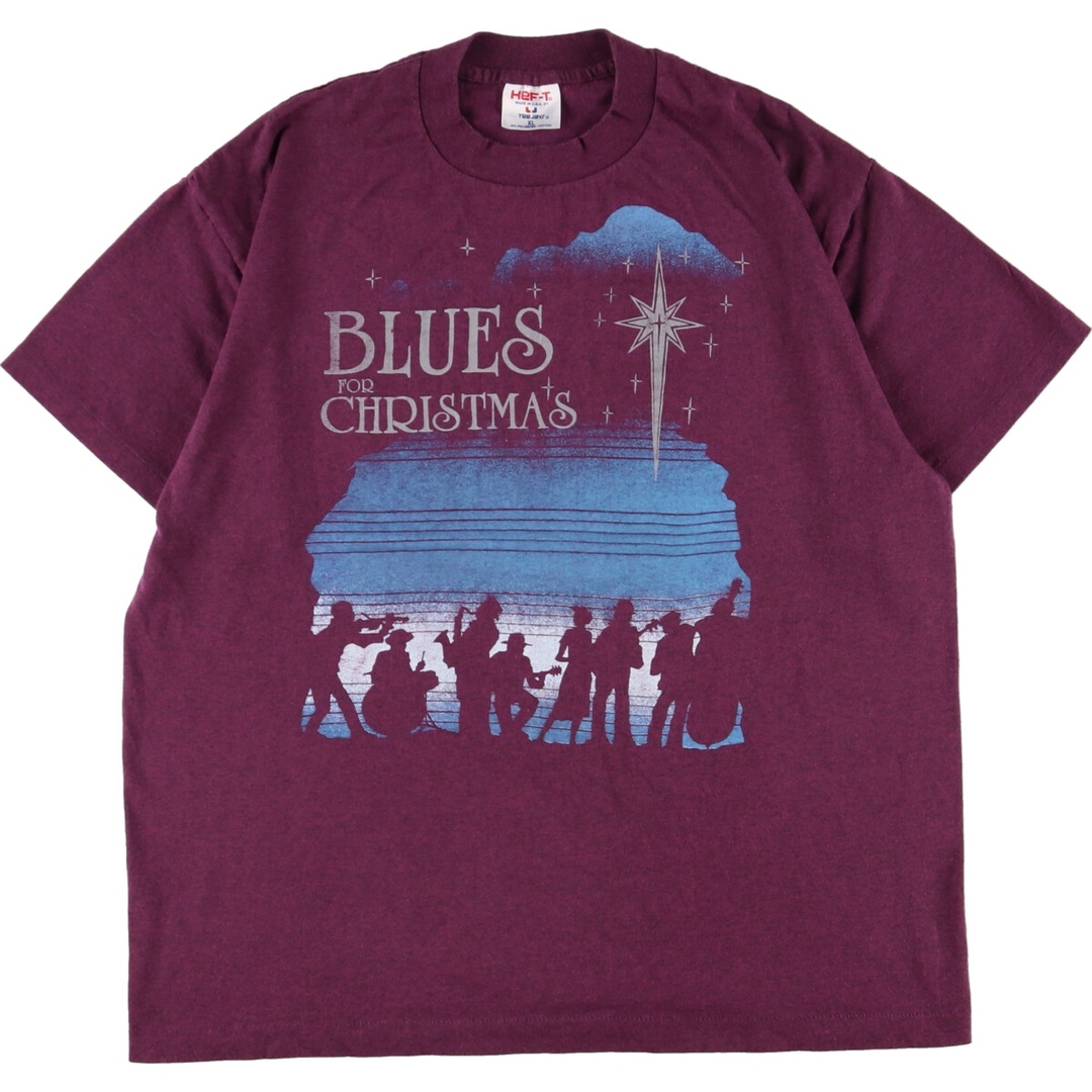 90年代 HEF-T BLUES FOR CHRISTMAS バンドTシャツ バンT USA製 メンズL ヴィンテージ /eaa354589
