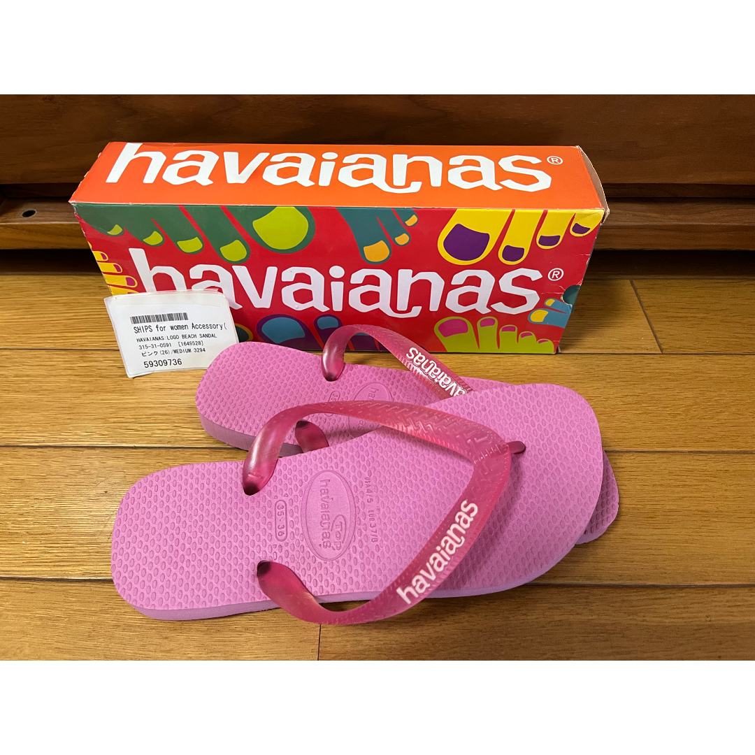 havaianas(ハワイアナス)の新品未使用★ハワイアナス ビーチサンダル 35/36 レディースの靴/シューズ(ビーチサンダル)の商品写真