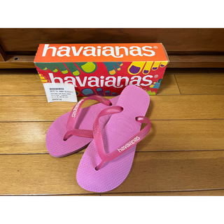 ハワイアナス(havaianas)の新品未使用★ハワイアナス ビーチサンダル 35/36(ビーチサンダル)