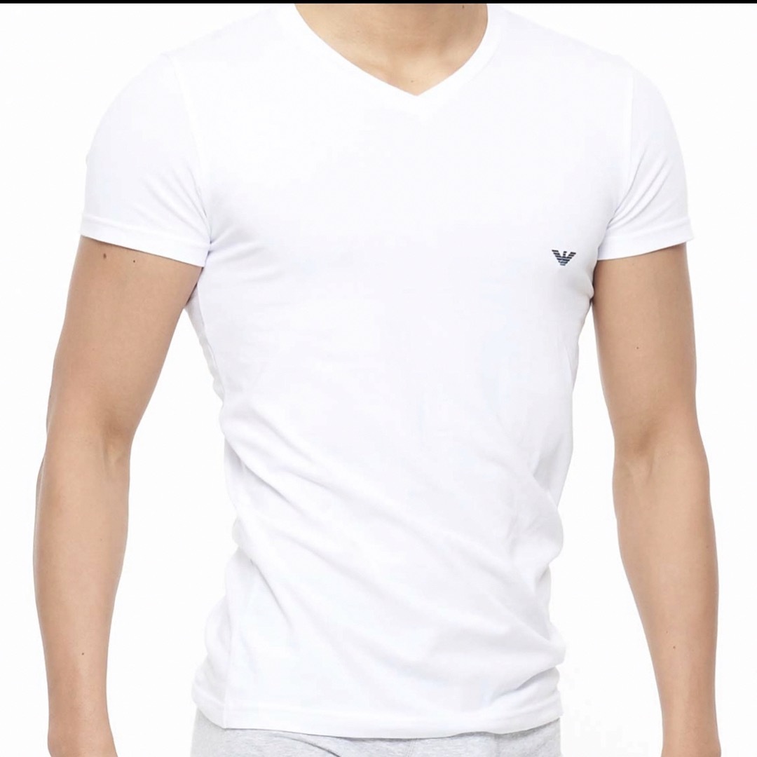 Emporio Armani(エンポリオアルマーニ)の【新品】 EMPORIO ARMANI アルマーニ ／ストレッチTシャツ M メンズのトップス(Tシャツ/カットソー(半袖/袖なし))の商品写真