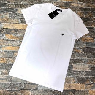 エンポリオアルマーニ(Emporio Armani)の【新品】 EMPORIO ARMANI アルマーニ ／ストレッチTシャツ M(Tシャツ/カットソー(半袖/袖なし))