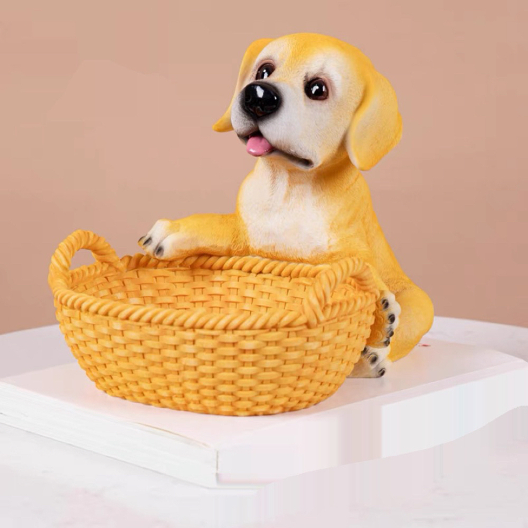 犬型 イヌ 卓上収納 小物入れ ラブラドール雑貨 キーケース 置物