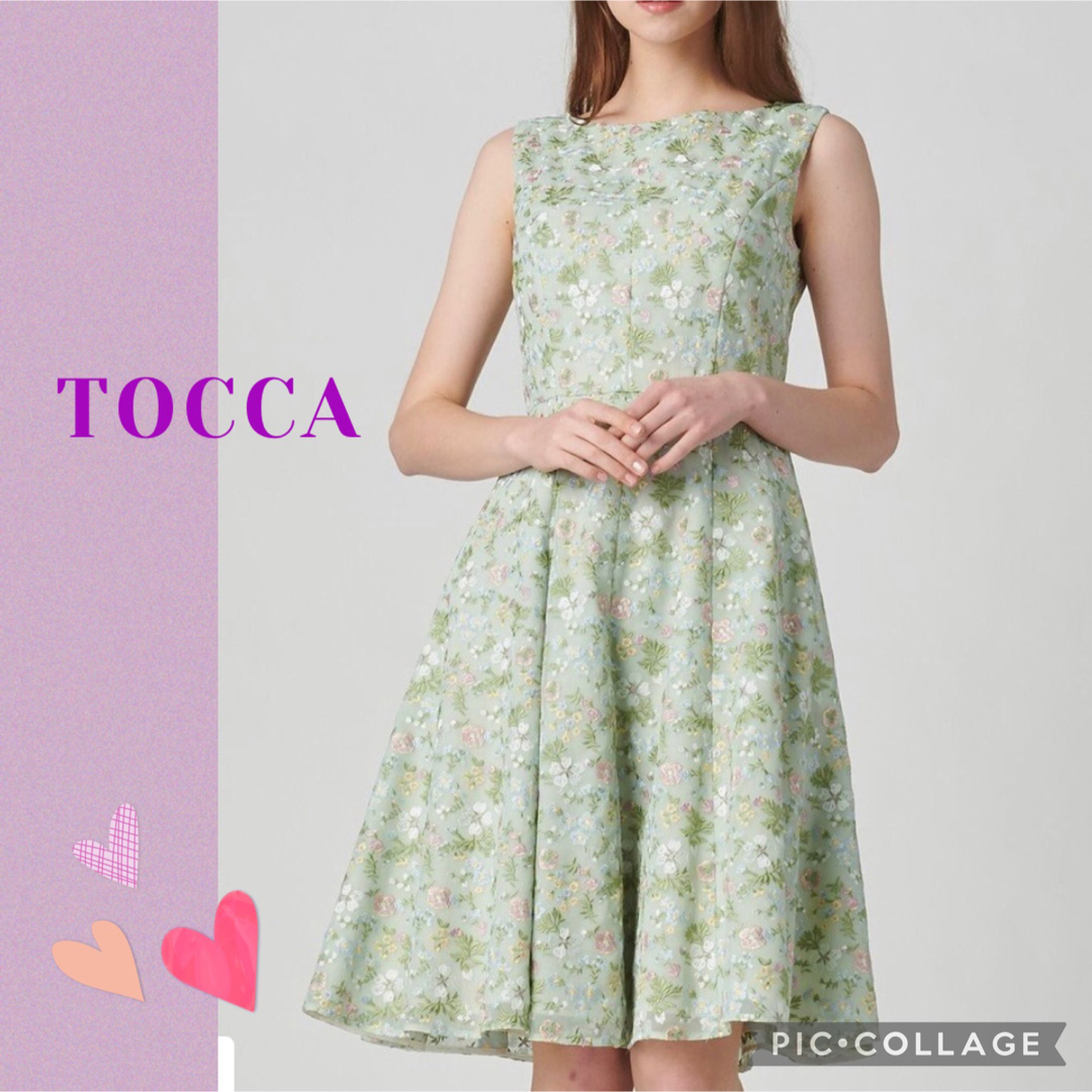 美品　TOCCA  トッカ 【洗える！】WOODHAM EMB ドレス