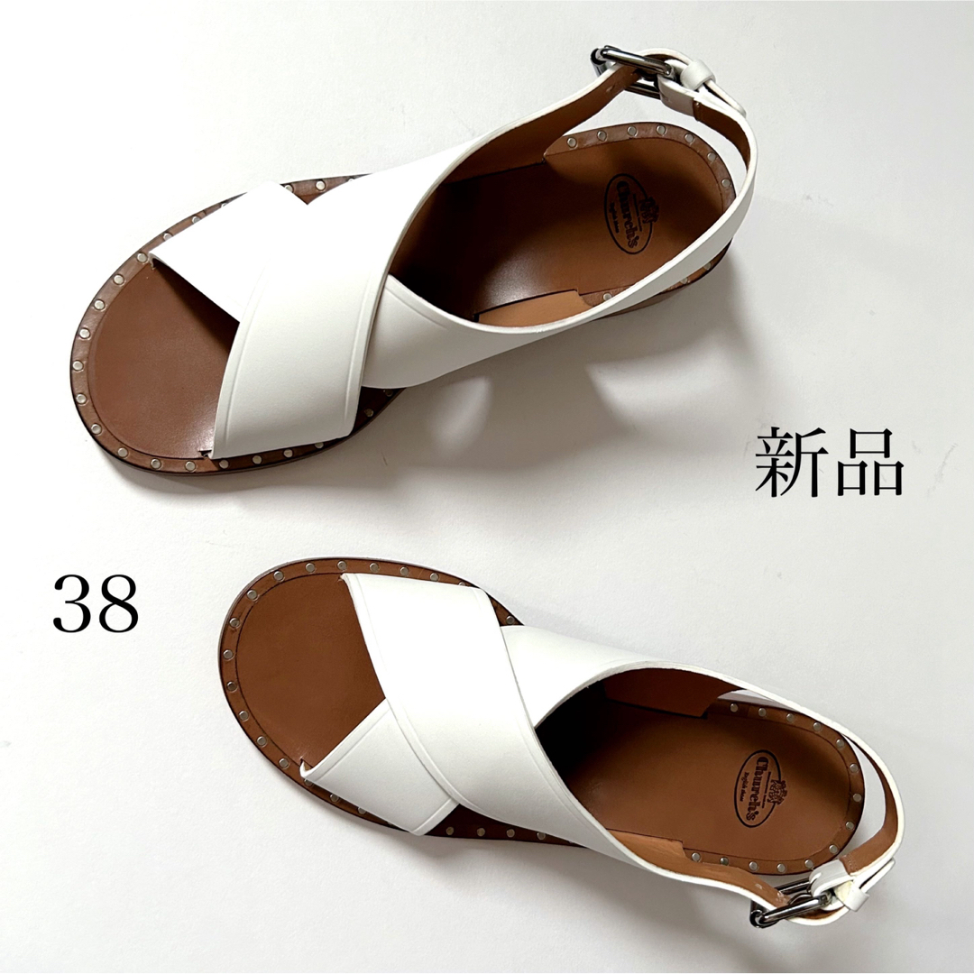 Church's】〔美品〕チャーチ RHONDA ロンダ レザー サンダル37 Church's】〔美品〕チャーチ RHONDA ロンダ レザー サンダル37