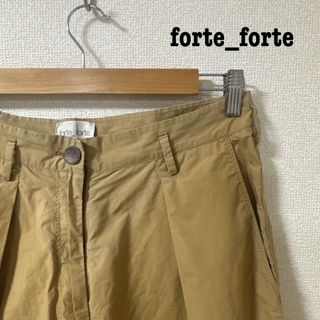 フォルテフォルテ(forte_forte)のforte_forte ショートパンツ　タックパンツ(ショートパンツ)