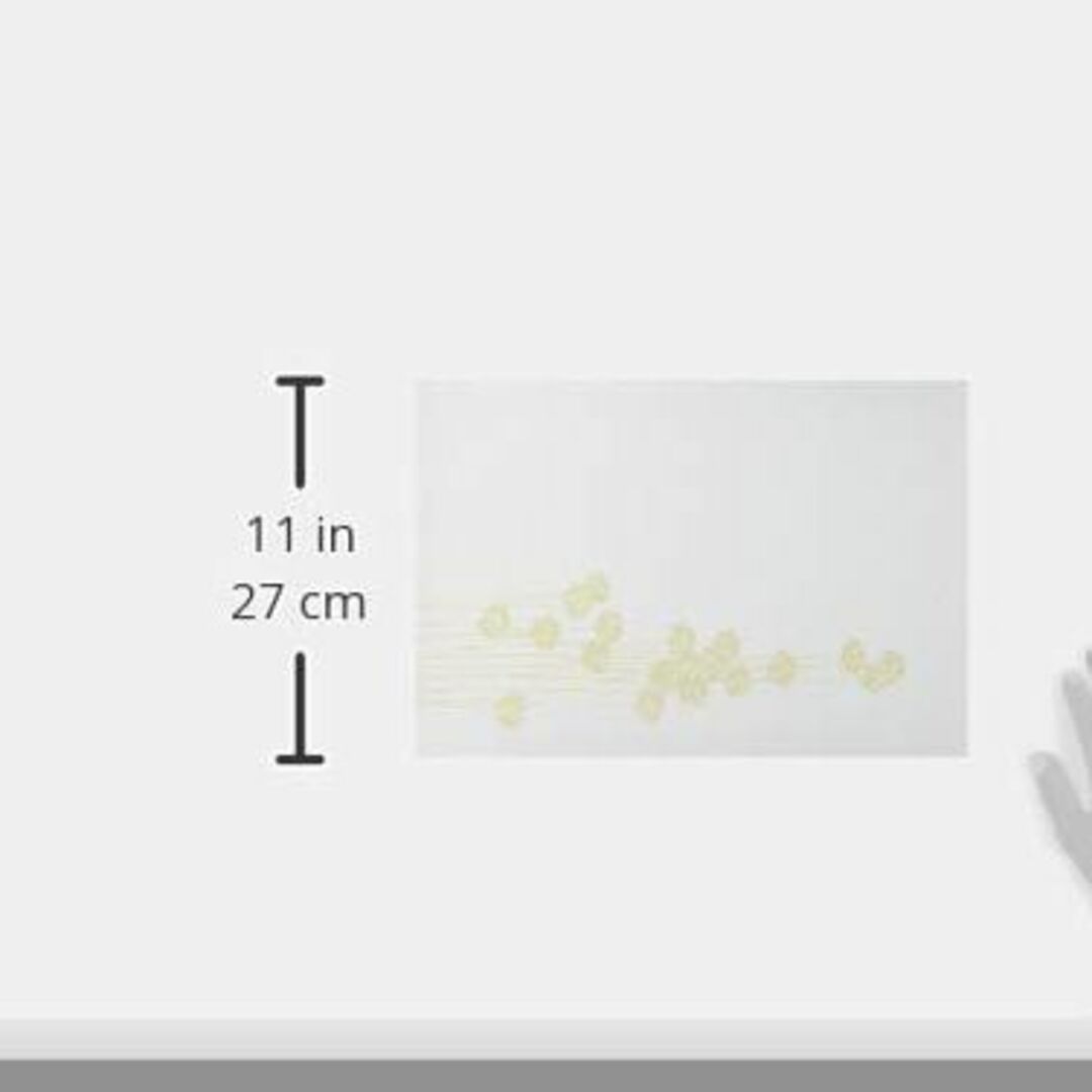 若泉漆器 上質紙マット 尺3寸長手テーブルマット 花木シリーズ 水芹(みずせり)