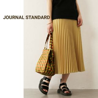 ジャーナルスタンダード(JOURNAL STANDARD)の美品　ジャーナルスタンダード　リネンライクプリーツスカート(ロングスカート)