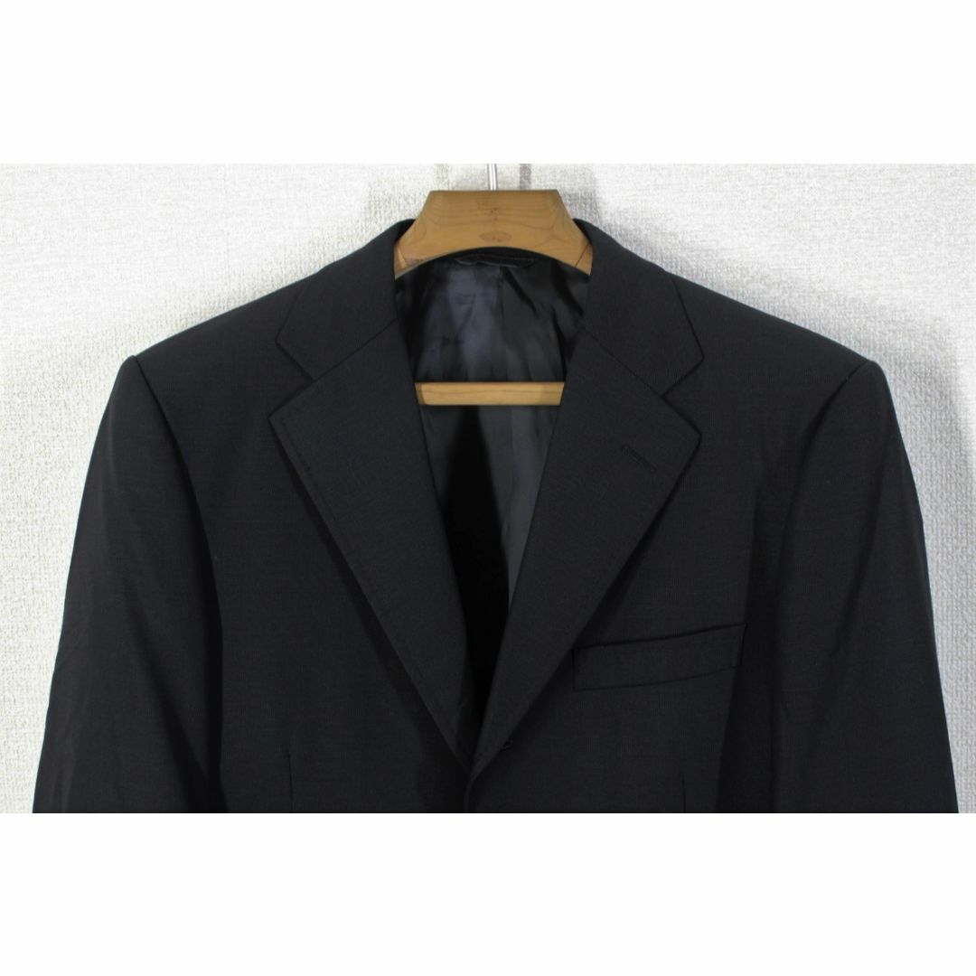 40【極美品】ニューヨーカー スーツ A4 メンズ M ブラック 黒 5