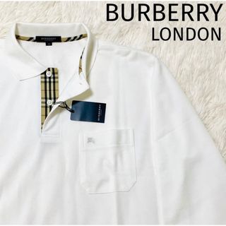 バーバリー(BURBERRY)の【新品/超希少】BURBERRY LONDON 長袖 ポロシャツ ノバチェック(ポロシャツ)