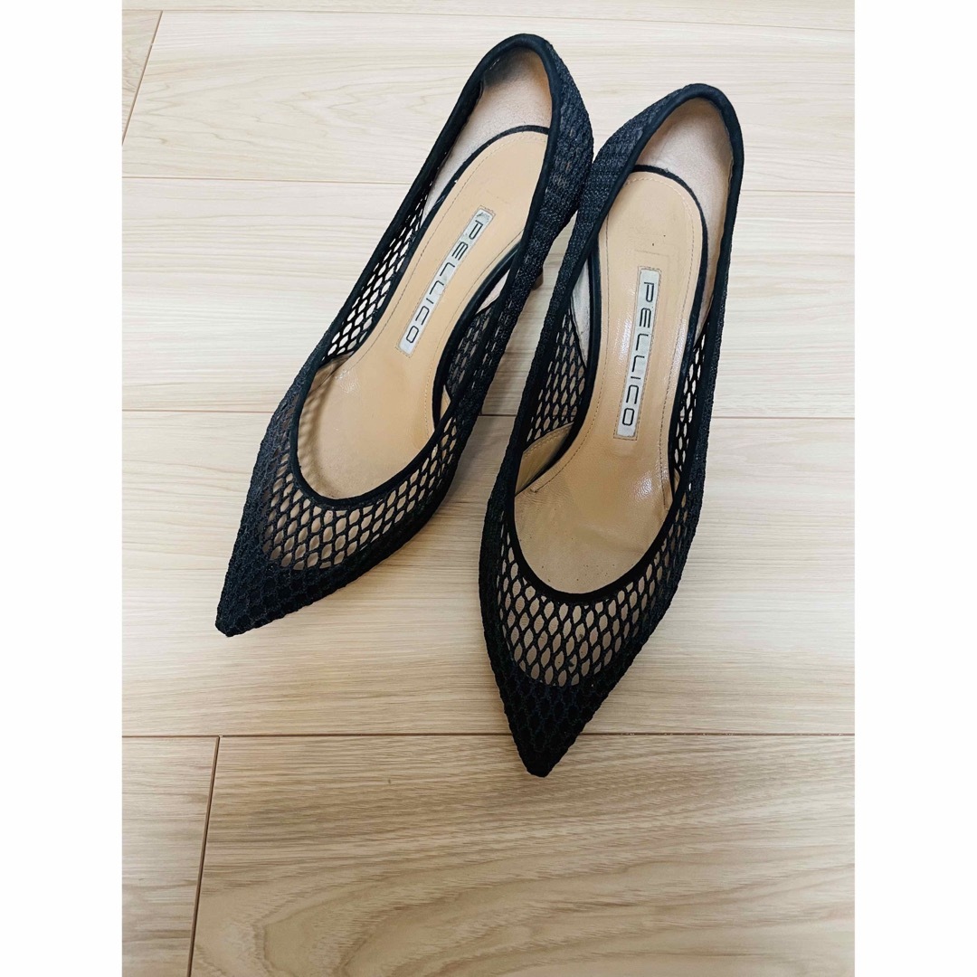 美品♡ペリーコ♡メッシュ パンプス♡ANIMA♡ブラック♡37 | wic